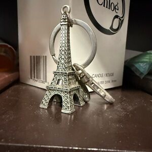 Eiffel Tower purse charm / Keychain, Las Vegas Paris
Elegance in silver